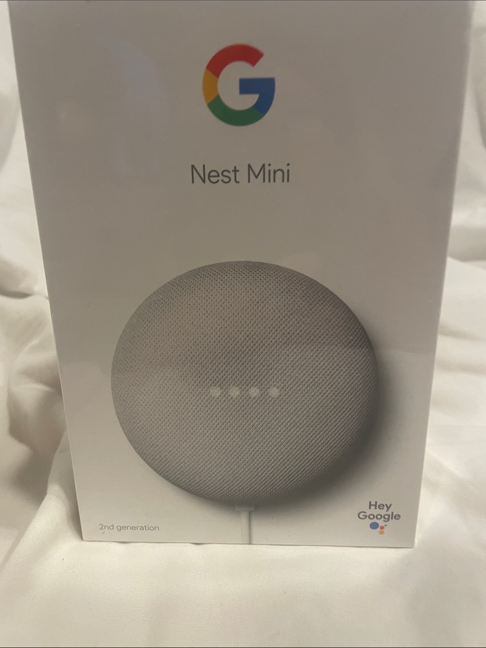 Google Nest Mini Smart Speaker - Chalk White